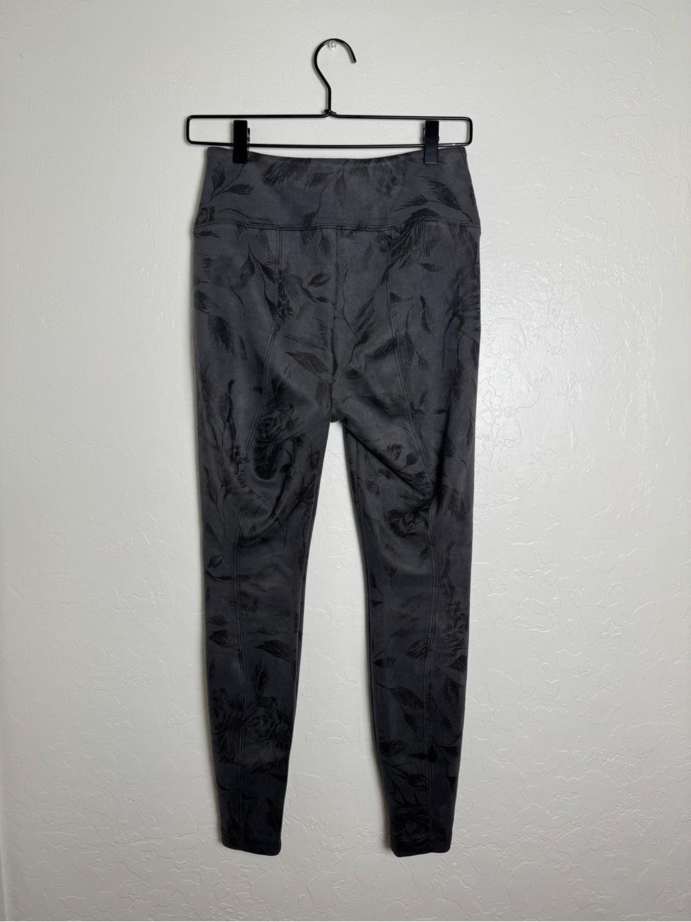 WHBM White House Black Market Gray Suede Inkling Foil Runway Leggings - Picture 10 of 16